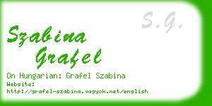 szabina grafel business card